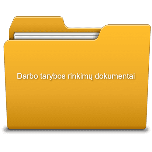 Darbo tarybos rinkimų dokumentai