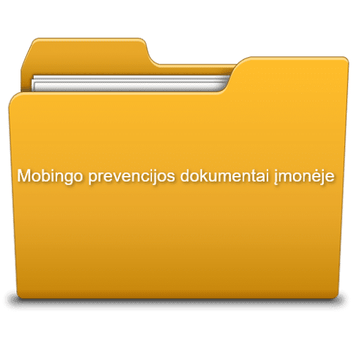 Mobingo prevencijos dokumentai įmonėje