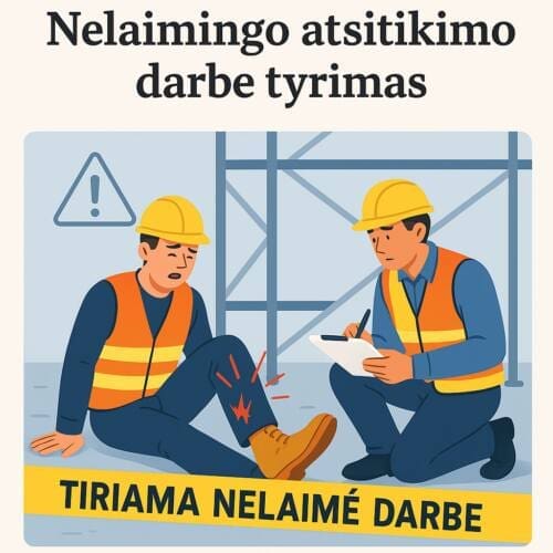 Nelaimingo atsitikimo darbe tyrimo mokymai